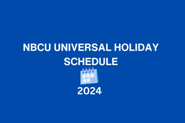 NBCUniversal Holiday Schedule 2024