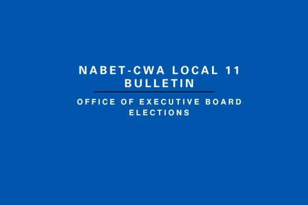 NABET-CWA Local 11 Bulletin